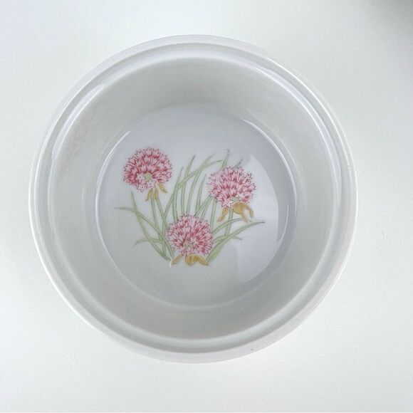 Shafford Herbs & Spices Set of 2 Ceramic Ramekins Baking Dishes 4" Botanical Art - Picture 4 of 8